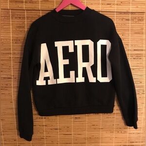 Aeropostale Black and White AERO Sweatshirt Size XS